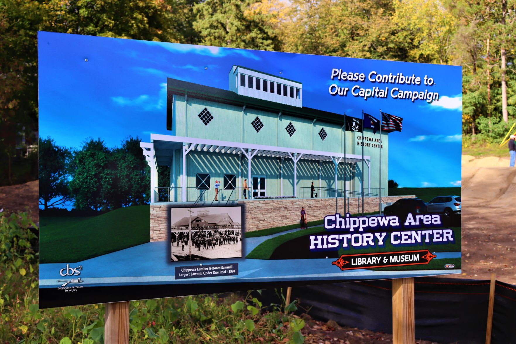 Chippewa Area History Center groundbreaking